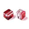 Baking Paint Transparent Glass Beads DGLA-N005-01A-09-3