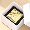 304 Stainless Steel Open Cuff Ring for Women RJEW-B109-06G-01-1
