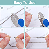 100Pcs 304 Stainless Steel Ball Chain Connectors STAS-BBC0006-72-5
