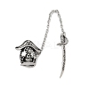316 Surgical Stainless Steel Micro Pave Cubic Zirconia  Pendants STAS-D304-16AS-1