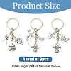 9Pcs 3 Style Sports Alloy Keychains KEYC-YW00249-2