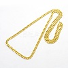 Men's 304 Stainless Steel Curb Chain Necklaces STAS-O037-57-3