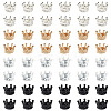 48Pcs 4 Colors Tibetan Style Alloy Europran Beads FIND-TA0010-46-4