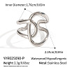 Adjustable 304 Stainless Steel Open Cuff Rings for Women LS-SZ1207-2-1