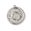 Non-Tarnish 304 Stainless Steel Pendants STAS-L022-309P-1