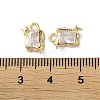 Brass Micro Pave Cubic Zirconia Charms KK-F872-08G-3