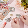 4Pcs 2 Styles Alloy Crystal Rhinestone Wedding Shoe Decorations AJEW-WR0002-38-4