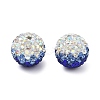 Gradient Color Design Polymer Clay Rhinestone Beads CLAY-NH0001-03F-1