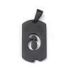 Ion Plating(IP) 304 Stainless Steel Pendants STAS-O127-E06-2
