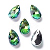 Faceted Teardrop Glass Pendants GLAA-O008-A18-1