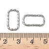 304 Stainless Steel Twisted Linking Rings STAS-L300-006B-P-3