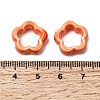 Flower Hollow Glazed Porcelain Bead Frame PORC-A034-09J-3