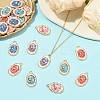 24Pcs Alloy Enamel Pendants ENAM-FS0004-50-5