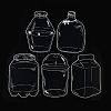 20Pcs 5 Styles PET Plastic Waterproof Self-Adhesive Lace Bottle Stickers LS-AJEW-Z024-02C-1