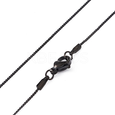 304 Stainless Steel Serpentine Chain Necklace for Men Women NJEW-G076-01A-EB-1