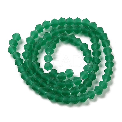 Imitate Austrian Crystal Frosted Glass Beads Strands GLAA-F029-TM3mm-B10-1
