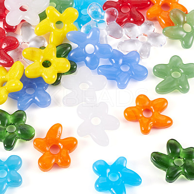 36Pcs 9 Colors Handmade Lampwork Beads LAMP-TA0001-64-1