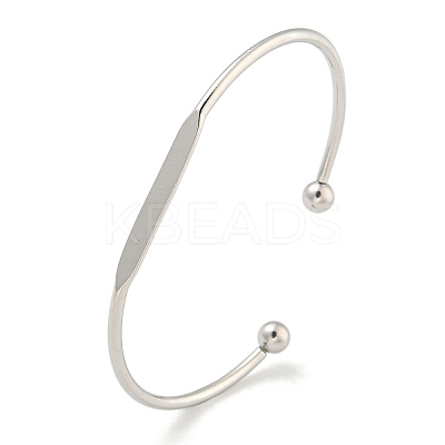 Non-Tarnish 304 Stainless Steel Cuff Bangles BJEW-P331-03P-1