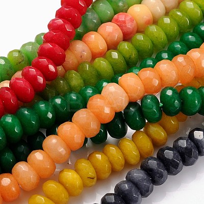 Natural White Jade Gemstone Beads JBS044-1