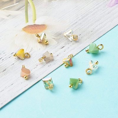 Electroplate Glass Charms PALLOY-JF00821-04-1