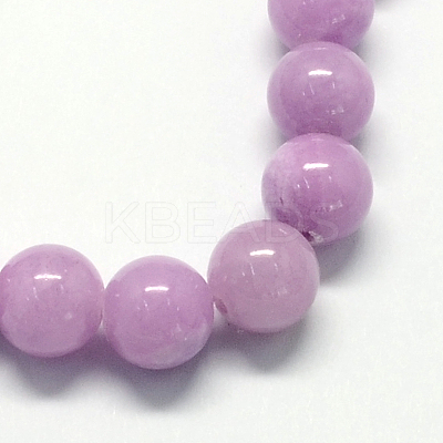 Natural Dyed Yellow Jade Gemstone Bead Strands X-G-R271-10mm-Y09-1