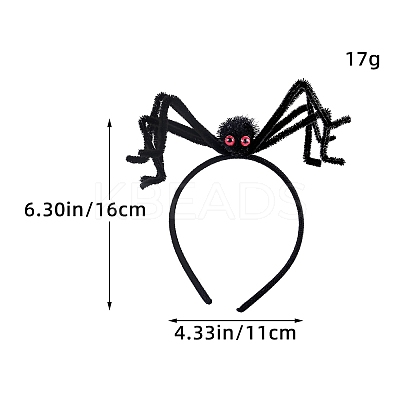 Halloween Spider Cloth Hair Bands PW-WG06D18-01-1