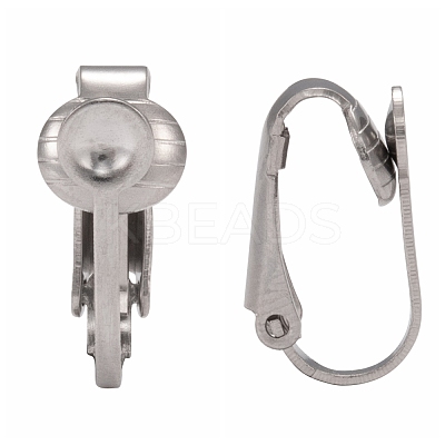Tarnish Resistant 304 Stainless Steel Clip-on Earring Findings STAS-G081-63P-1