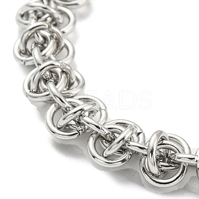 Non-Tarnish 304 Stainless Steel Byzantine Chain Bracelets BJEW-C042-05P-1