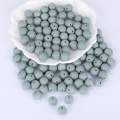 Round Silicone Focal Beads SI-JX0046A-43-1