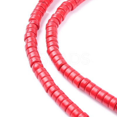 Synthetic Turquoise Beads Strands TURQ-G110-4x2mm-01-1
