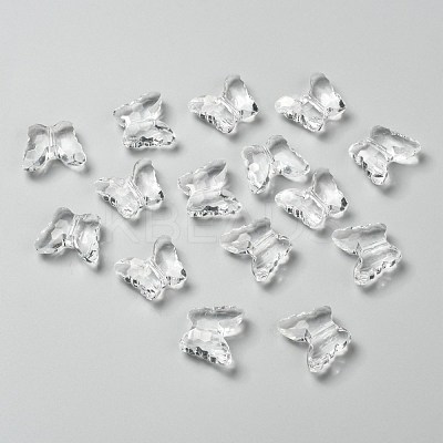 Transparent Acrylic Beads X-PL405Y-6-1