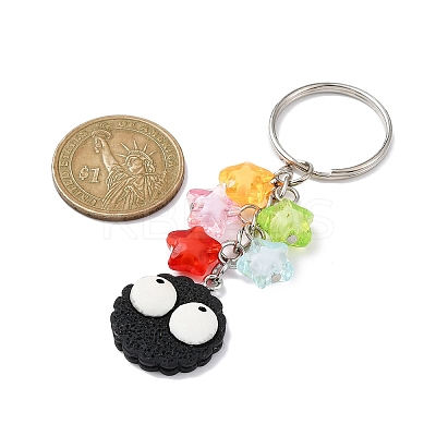 Biscuits with Eyes Resin Pendant Keychain KEYC-JKC00635-1