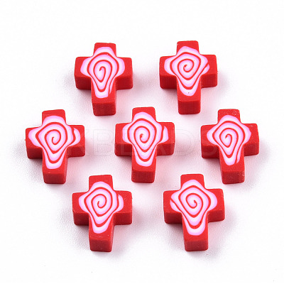 Handmade Polymer Clay Beads CLAY-T020-30E-1