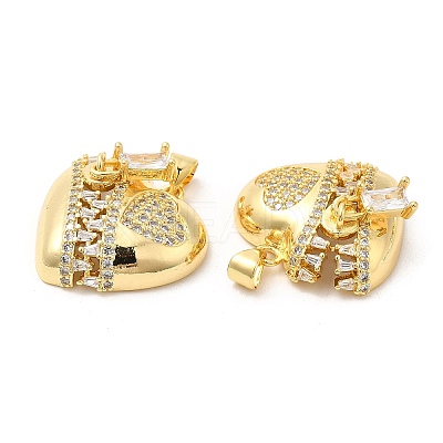 Rack Plating Brass Pendants KK-R146-08G-1
