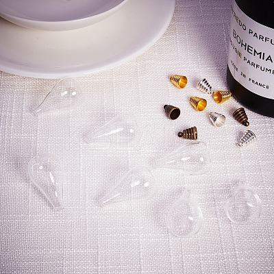 Glass Bottle Pendant Makings Sets DIY-PH0020-45-1