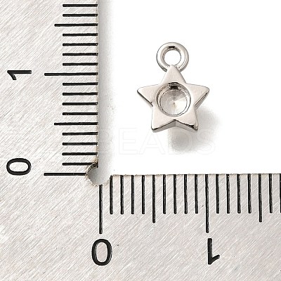 Brass Micro Pave Cubic Zirconia Charms KK-C085-23P-1