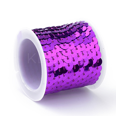 Eco-Friendly Plastic Paillette Beads PVC-Q092-6mm-12-1