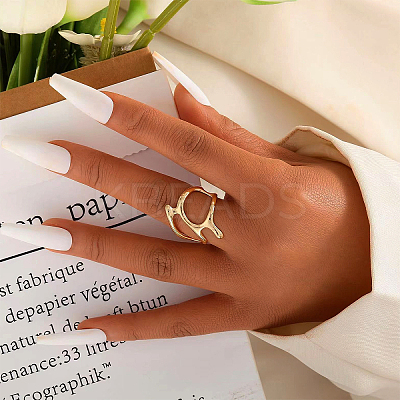 Brass Cuff Rings UD0952-1