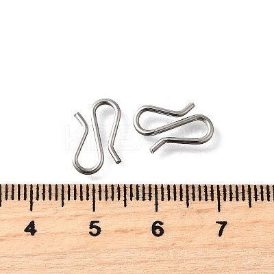 304 Stainless Steel S-Hook Clasps LS-STAS-U051-05P-1