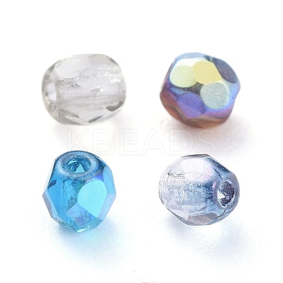 Fire-polished Czech Glass Beads LAMP-D180-16B-08-1