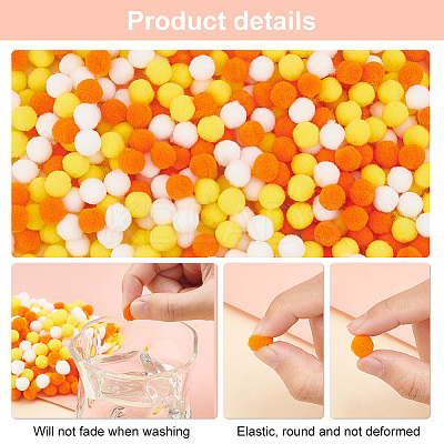 1800Pcs 3 Colors DIY Doll Craft AJEW-PH0004-66A-1