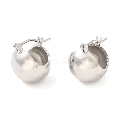 Rack Plating Brass Hoop Earrings for Women EJEW-Q770-21P-1