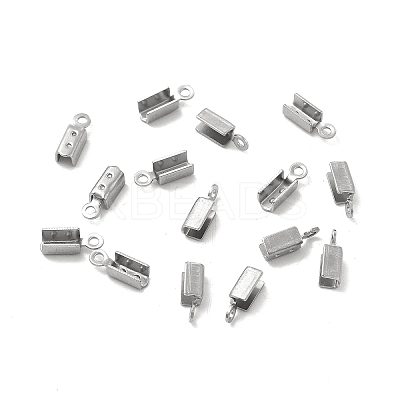 Tarnish Resistant 304 Stainless Steel Folding Crimp Ends STAS-P319-40P-1