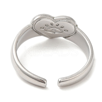 Non-Tarnish 304 Stainless Steel Open Cuff Rings RJEW-K245-65P-1