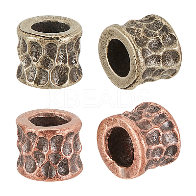 4Pcs 2 Colors Brass European Beads KK-OC0001-32-1