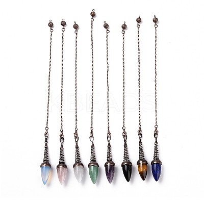 Gemstone Dowsing Pendulums G-L524-06R-1