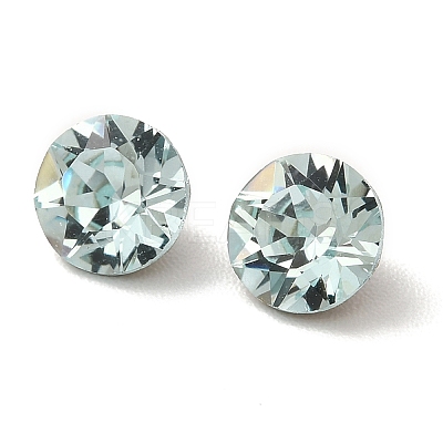 Faceted K9 Glass Rhinestone Cabochons GGLA-R402-08B-1