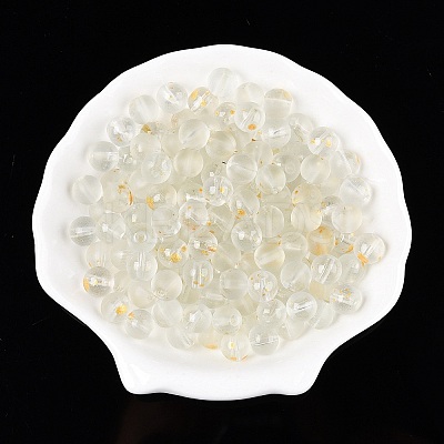 Frosted Baking Paint Glass Beads X1-DGLA-N005-8mm-01-1