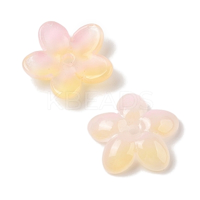 Transparent Spray Paint Glass Beads GLAA-Z011-07E-1