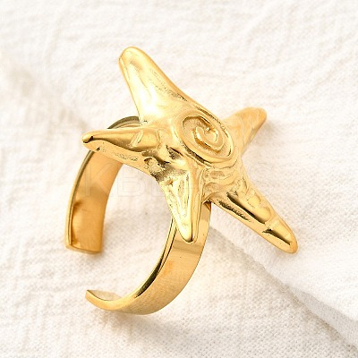 304 Stainless Steel Cuff Rings RJEW-V014-06B-G-1
